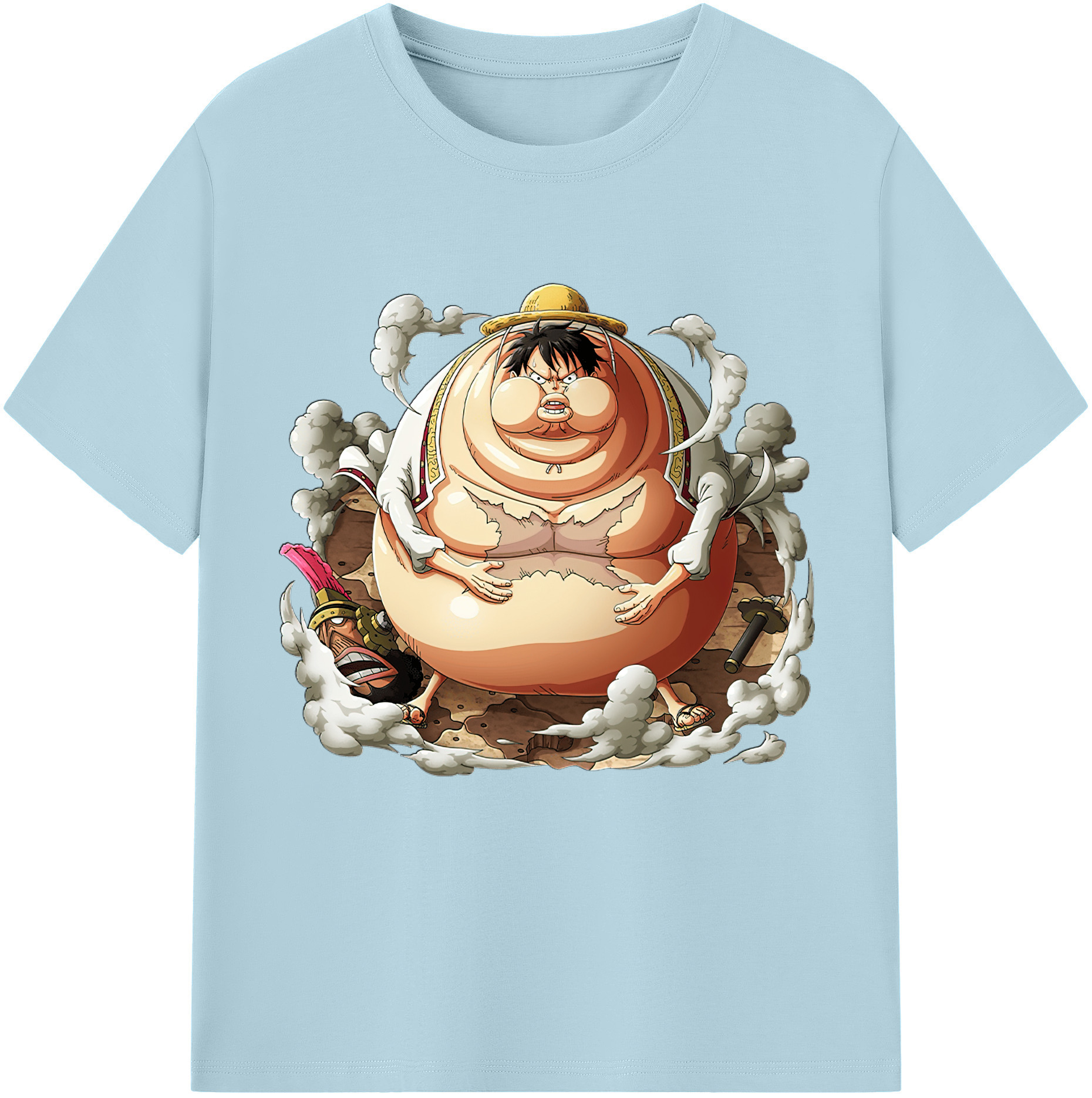ワンピース モンキー・D・ルフィ ONE PIECE Monkey D. Luffy 綿100％半袖Tシャツ（フロントプリント）